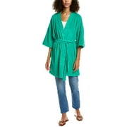 Monrow womens  Terry Cloth Kimono, XS, Green