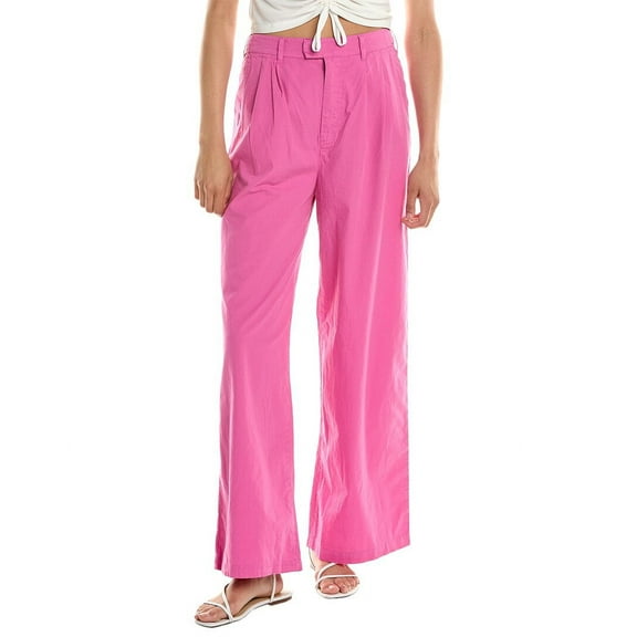 Monrow womens  Wide Leg Trouser, s, Pink