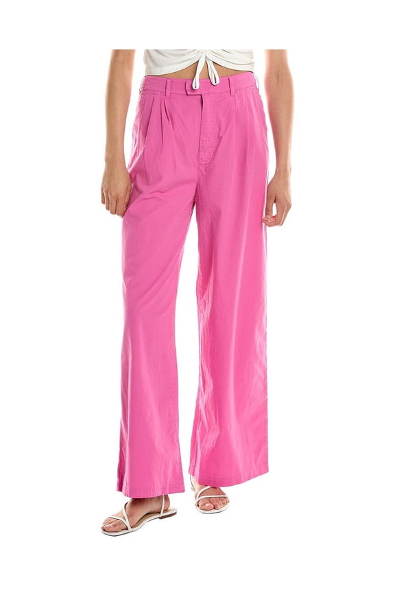 womens Wide Leg Trouser, s, Pink