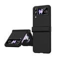 thumbnail image 1 of MonsDirect for 6.7 inch Samsung Galaxy Z Flip 3 5G 2021 Case, Hinge Protection Hard PC Back Shell Anti-Drop Slim Shockproof Full Coverage with Independent Lens Circle for Galaxy Z Flip 3, Black, 1 of 7