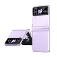 thumbnail image 1 of MonsDirect for 6.7 inch Samsung Galaxy Z Flip 3 5G 2021 Case, Hinge Protection Hard PC Back Shell Anti-Drop Slim Shockproof Full Coverage with Independent Lens Circle for Galaxy Z Flip 3, Clear, 1 of 7