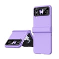 thumbnail image 1 of MonsDirect for 6.7 inch Samsung Galaxy Z Flip 3 5G 2021 Case, Hinge Protection Hard PC Back Shell Anti-Drop Slim Shockproof Full Coverage with Independent Lens Circle for Galaxy Z Flip 3, Purple, 1 of 7