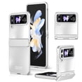 thumbnail image 1 of MonsDirect for 6.7 inch Samsung Galaxy Z Flip 4 5G 2022 Case, Hinge Protection Plating Frame Hard PC Back Shell Slim Shockproof Full Coverage Bumper Protective Shell Cover for Galaxy Z Flip 4, Silver, 1 of 7