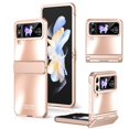 thumbnail image 1 of MonsDirect for 6.7 inch Samsung Galaxy Z Flip 4 5G 2022 Case, Hinge Protection Plating Frame Hard PC Back Shell Slim Shockproof Full Coverage Bumper Protective Shell Cover for Galaxy Z Flip 4, Pink, 1 of 7