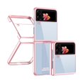thumbnail image 1 of MonsDirect for 6.7 inch Samsung Galaxy Z Flip 4 5G 2022 Case, Slim Clear Plating Frame Hard PC Back Shockproof Anti-Scratch Full Coverage Bumper Protective Shell Cover for Galaxy Z Flip 4, Rose Gold, 1 of 7