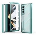 thumbnail image 1 of MonsDirect for 7.6 inch Samsung Galaxy Z Fold 2 5G 2020 Case, Clear Plating Frame Hard PC Back Shell With Screen Protector, Slim Anti-Drop Free Folding Hinge Protection for Galaxy Z Fold 2, Green, 1 of 7