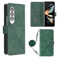 thumbnail image 1 of MonsDirect for 7.6 inch Samsung Galaxy Z Fold 4 2022 Case, Slim Suede Leather Stand Folio Cover with Auto Sleep/Wake Card Slots & Hand Strap Anti-Fall Protective Case for Galaxy Z Fold 4, Green, 1 of 7