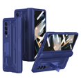 thumbnail image 1 of MonsDirect for 7.6 inch Samsung Galaxy Z Fold 4 5G 2022 Case, Hard PC Case with Hidden Stand, Anti-Drop Free Folding Hinge Cover with Screen Protector & Lens Protection for Galaxy Z Fold 4, Blue, 1 of 7