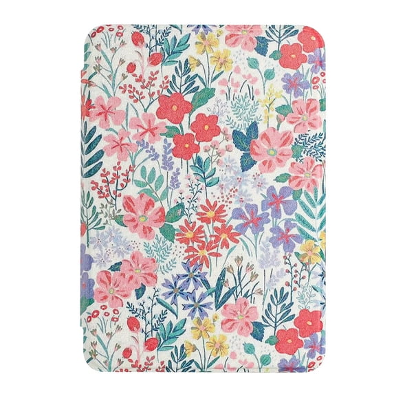 MonsDirect Case for 6" Kindle Paperwhite 5th/6th/7th Generation 2012-2016,Soft PU Leather Case with Auto Sleep/Wake & Hand Strap for 6 inch Kindle Paperwhite 5th/6th/7th Generation, Floral