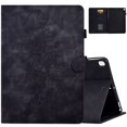 thumbnail image 1 of MonsDirect Case for iPad iPad 9th Generation 10.2 inch 2021-2019, 8th/7th Generation Suede Multi-Angle Stand Cover with Smart Wake/Sleep & Pen Holder & Card Slots for iPad 10.2/Pro 10.5 inch, Black, 1 of 7