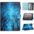 thumbnail image 1 of MonsDirect for Fire HD 10 Tablet Case (2021 Release 11th Generation) & Fire HD 10 Plus Tablet Case, Smart Auto Wake Sleep Folio Case Stand Protective Cover with Card Slot, Forest, 1 of 7