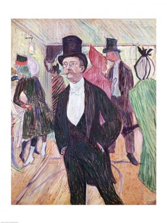 Monsieur Fourcade 1889 Canvas Art - Henri de Toulouse-Lautrec (18 x 24)