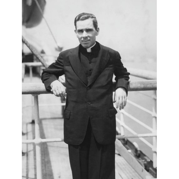 Monsignor (Later Bishop) Fulton J. Sheen Portrait (8 x 10)