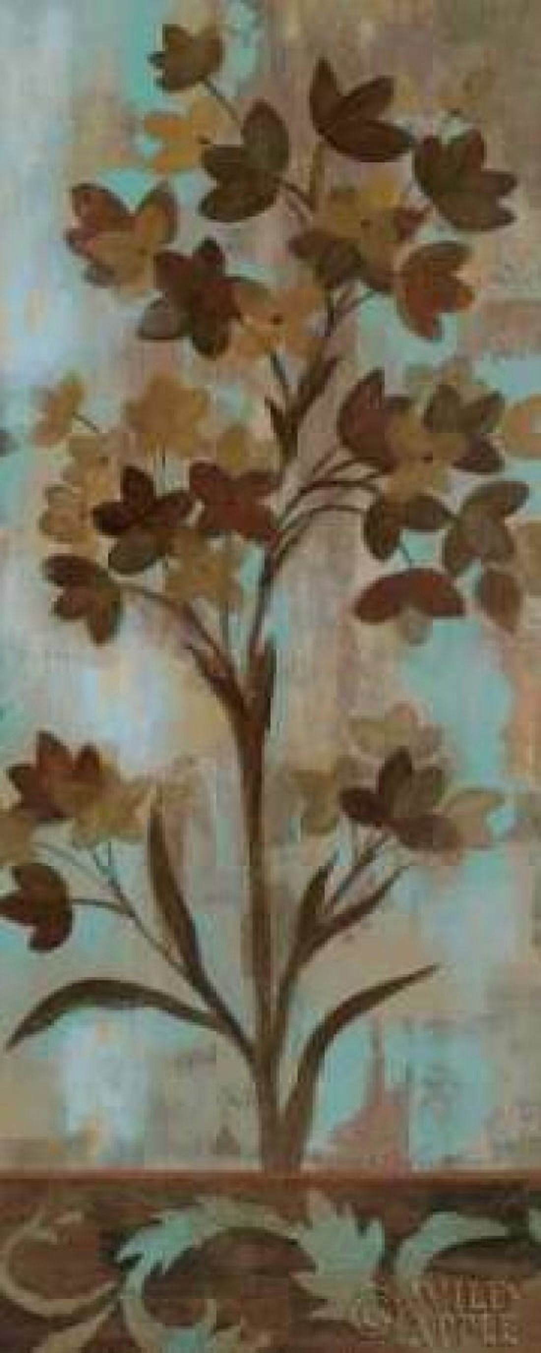 Monsoon Florals I Canvas Art - Silvia Vassileva (10 x 20)