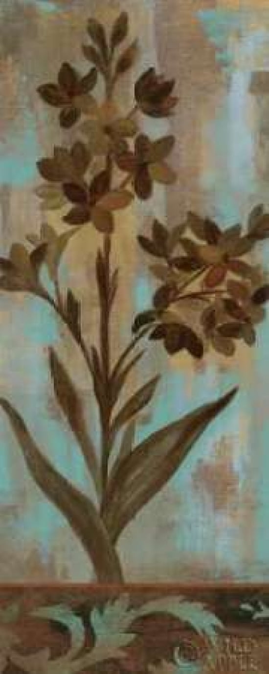 Monsoon Florals II Canvas Art - Silvia Vassileva (10 x 20)