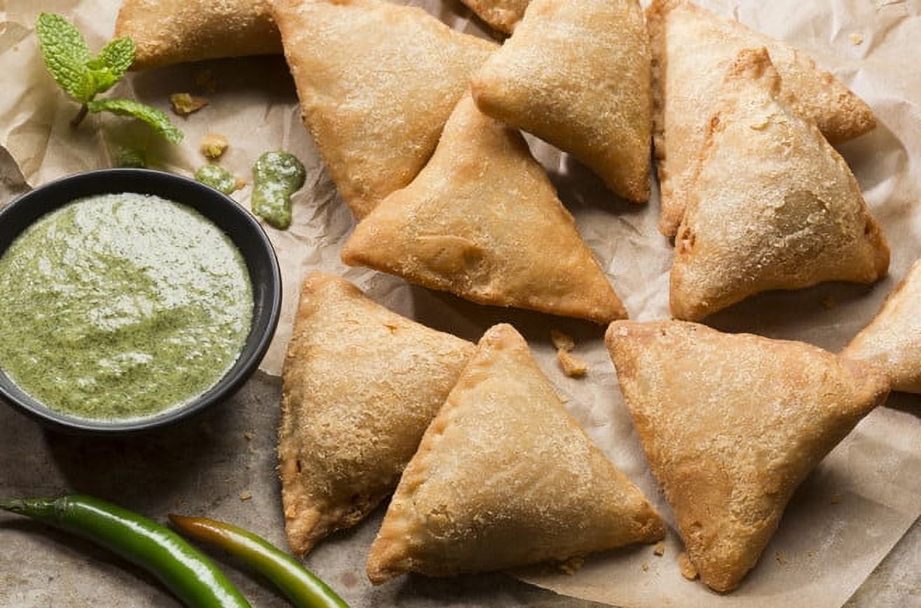 Monsoon Kitchens, Large Vegetable Samosa, 4 lbs, (2 Count