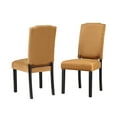 thumbnail image 1 of Monsoon Pacific Ellica Velvet Dining Chairs (Set of 2) Brown Sugar, 1 of 5