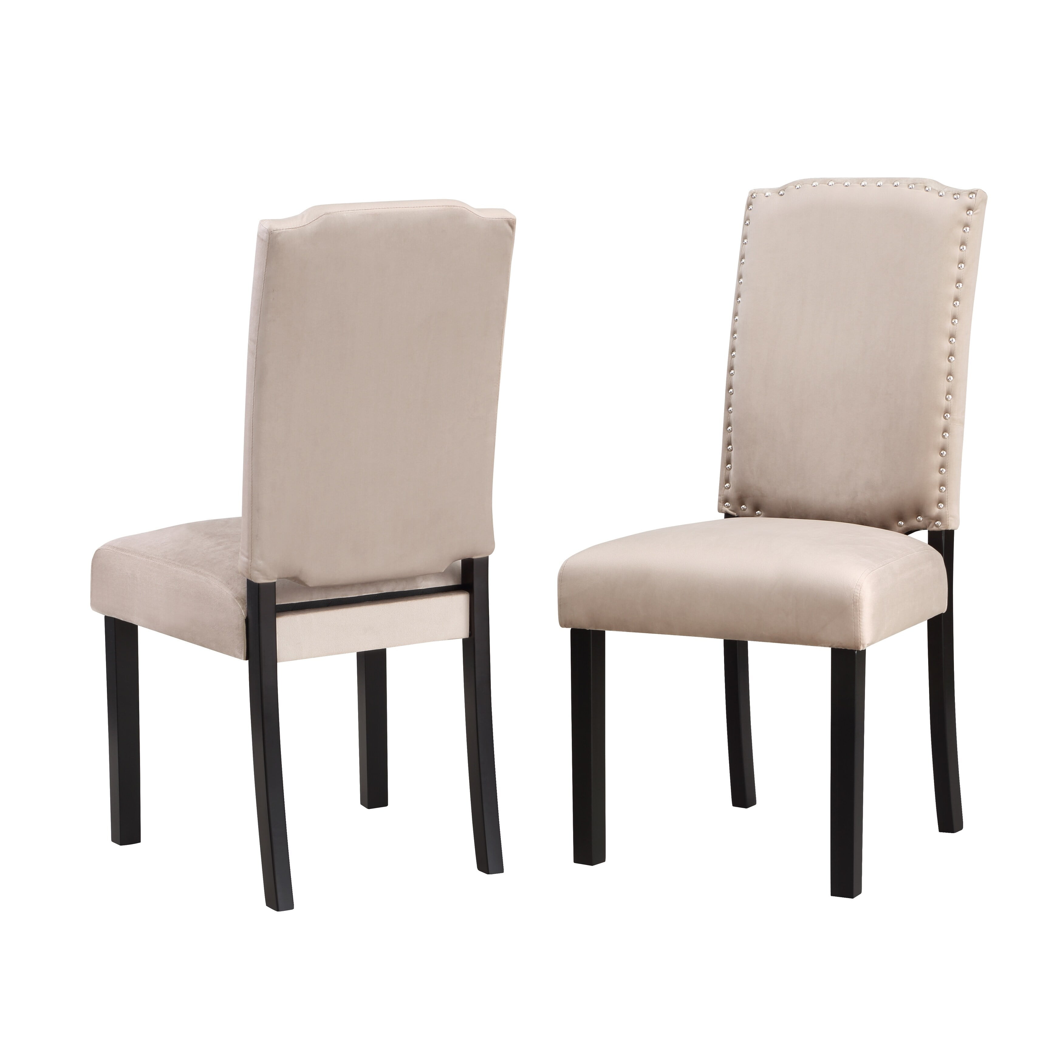Monsoon Pacific Ellica Velvet Dining Chairs (Set of 2) Taupe