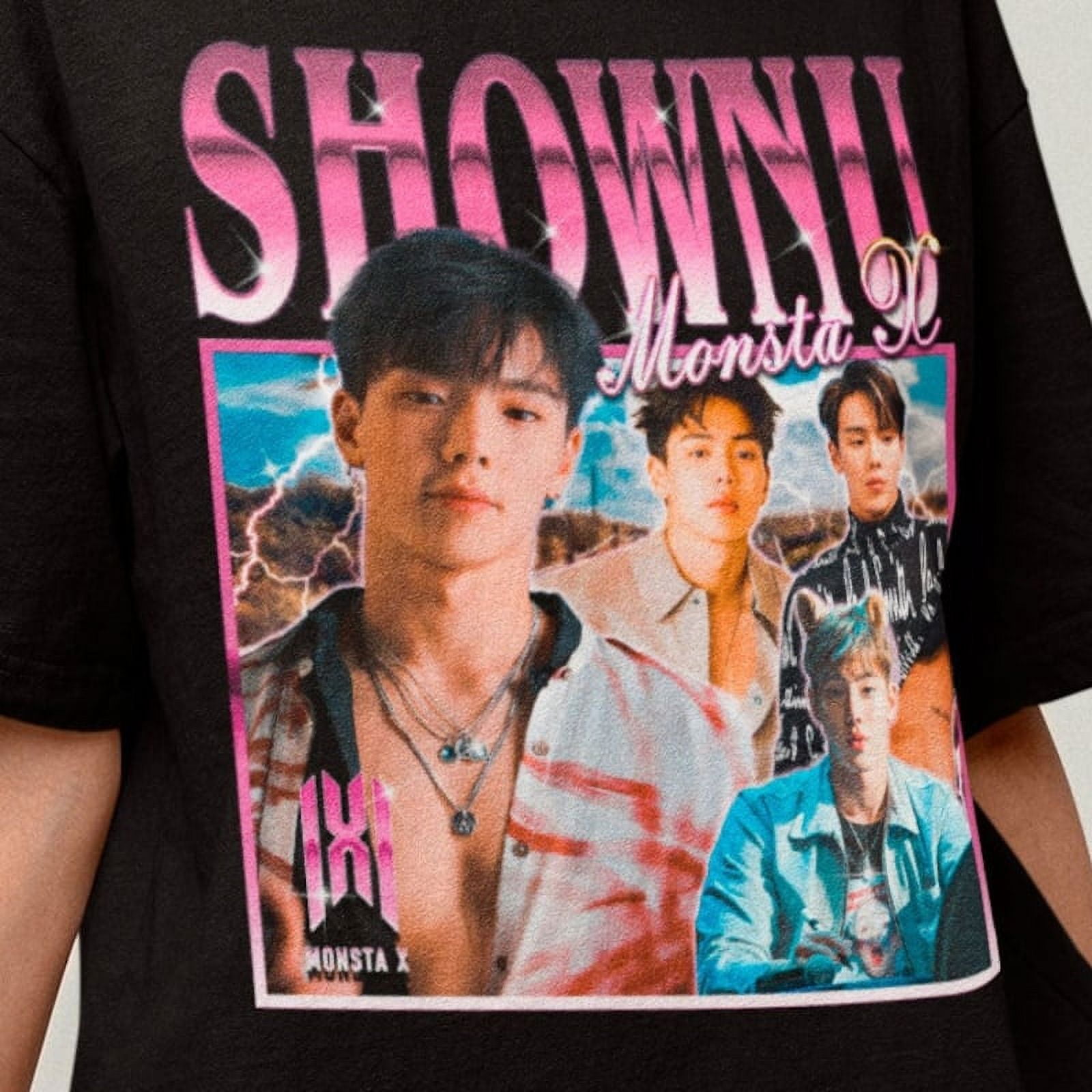 Monsta X Shownu Retro Classic Tshirt Kpop Retro Bootleg Tee Kpop