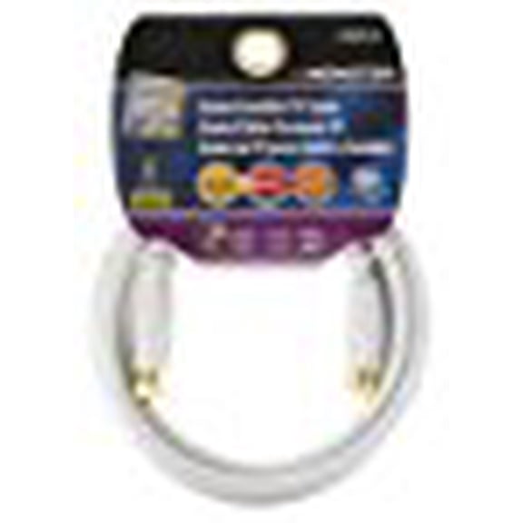 Monster 140049-00 RG6 Video Coaxial Cable, 6', White