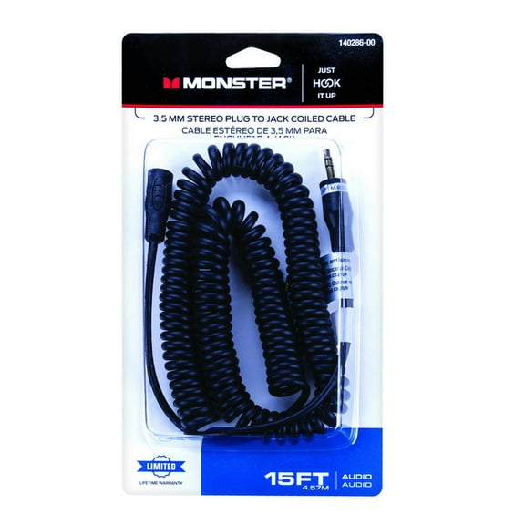 Monster 140286-00 Stereo Cable, 15'