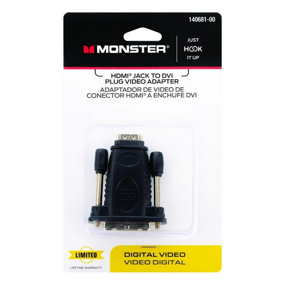 Monster 140681-00 Adapter HDMI Female Jack  Black