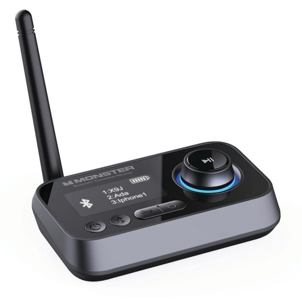 Monster 2 In 1 Bluetooth Wireless Audio Adapter, Transmitter/Receiver, Turn NonBluetooth