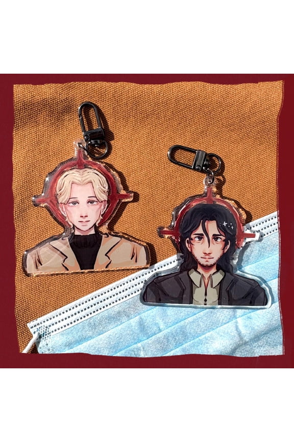 Monster (2004) Anime Inspired Portrait keychain 1 packs, random 1 pack