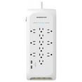 thumbnail image 1 of Monster 3001110 6 ft. 12 Outlets Power Strip with Surge Protection, White, 1 of 6