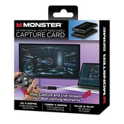 Monster HDMI Capture Card, 4K Full HD 1080P USB 3.0 Audio and Video Device, Black