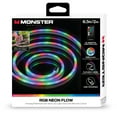thumbnail image 1 of Monster 6.5 ft Neon Color Flow LED Multi-Color Light Strip, Indoor, USB Plug-in and Remote, 1 of 7