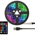 thumbnail image 1 of Monster 6.5ft Color-Changing LED Light Strip, Remote Control, USB-Powered, Easy Installation, 1 of 11