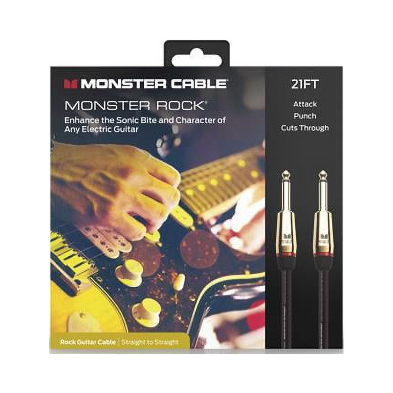 Monster 600542-00 Prolink Rock 1/4" Instrument Cable. 21 ft - Straight to Straight
