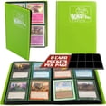 thumbnail image 1 of Monster 4 Pocket Trading-Card Binder- Matte Green Album- Anti-Theft TCG Card Protection with Side Loading Pockets- Best Storage Case- Holds 160-Yugioh Pokemon Sports-Cards and more - Great Gift Idea, 1 of 4