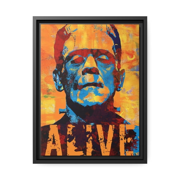 Monster ALIVE Framed Canvas Wall Art - Pop Art