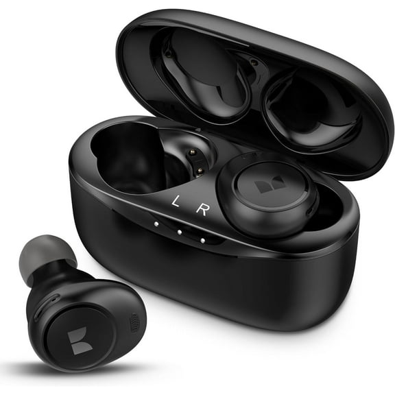Monster Achieve 300 AirLinks Wireless Earbuds, Bluetooth 5.3, USB-C Charging Case, Built-in Mic, Touch Control