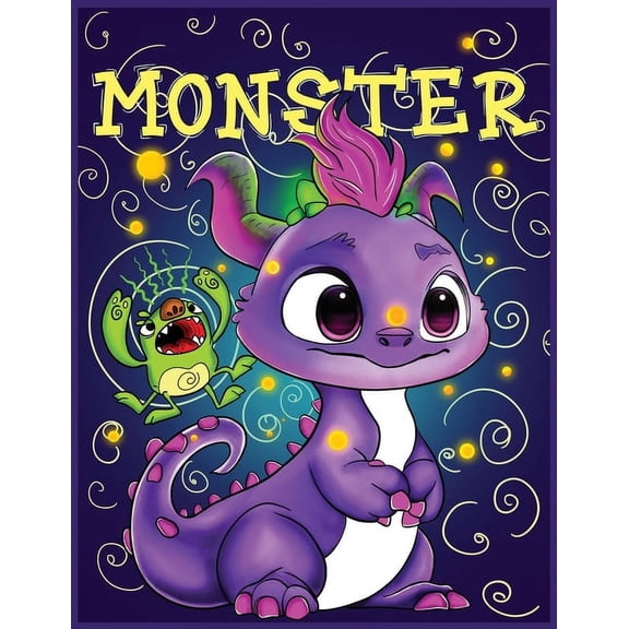 Monster Activity Book for Kids: Cute, Funny Monsters Book for Kids, Activity Book with Monster 123 Pages, Big Activity B, (Paperback)