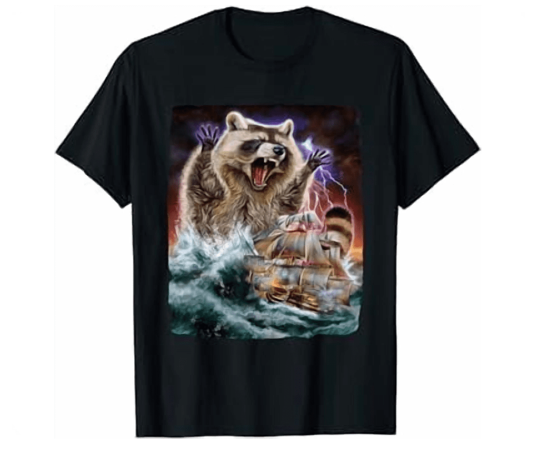 Monster Animal As Kraken Attack A War Ship At High Seas Shirt