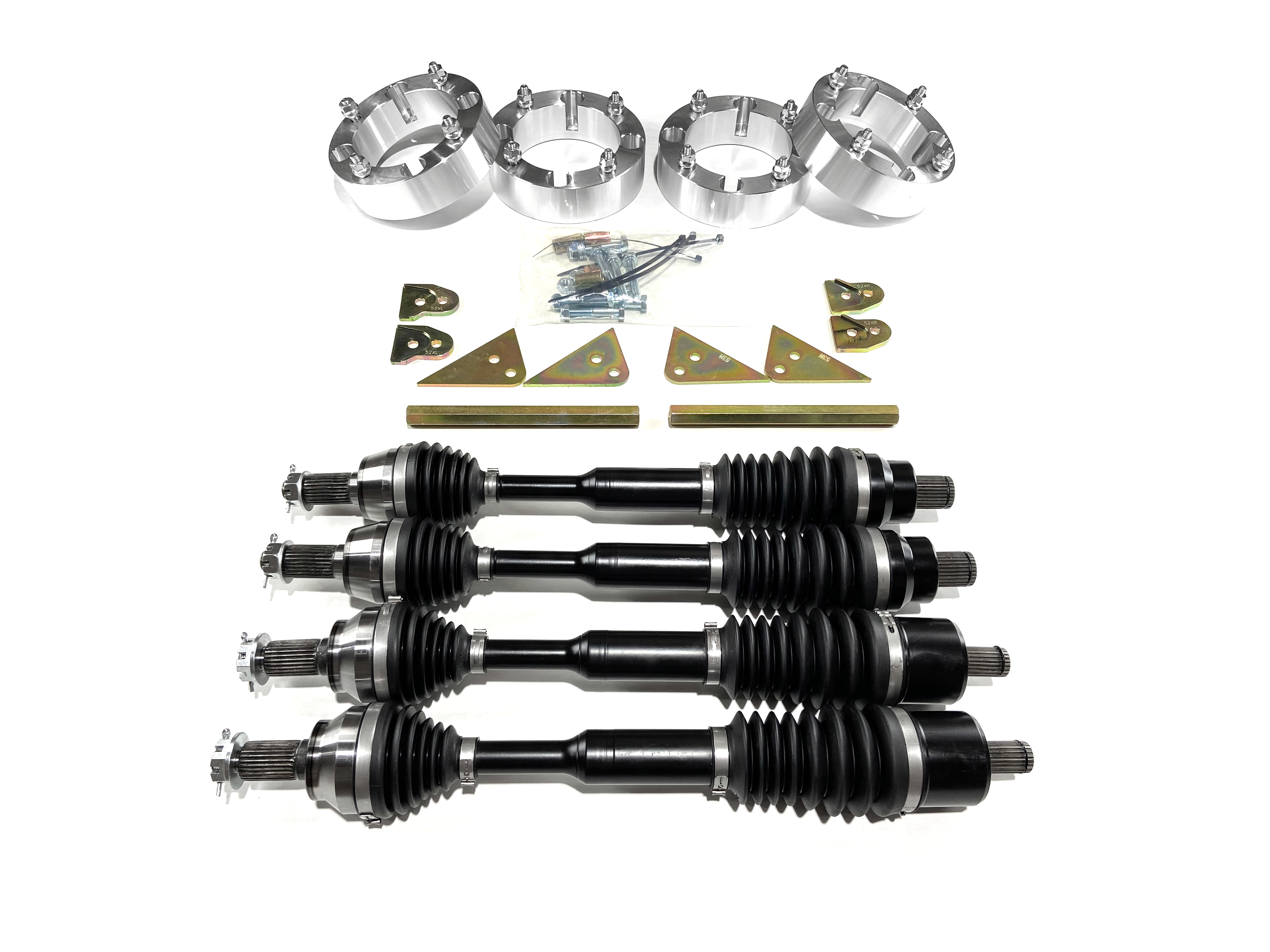 Monster Axles 2" Lift Set w/ Spacers for Polaris Sportsman & Scrambler