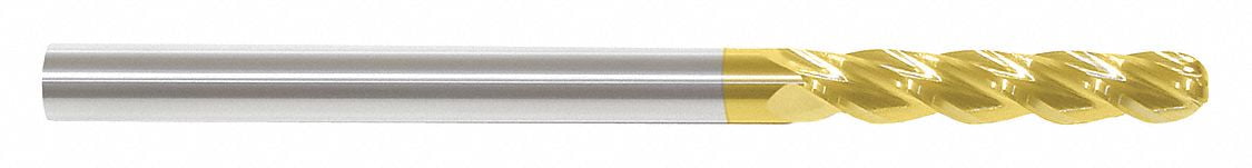 Monster Ball End Mill,Single End,1/8",Carbide  229-001002