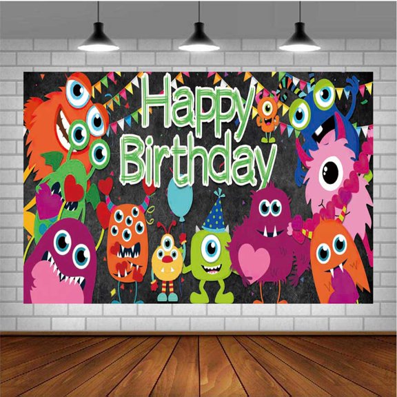 Monster Bash Taspestry Wall Decor Background Backdrop Party Supplies Banner Post Decor Decorations