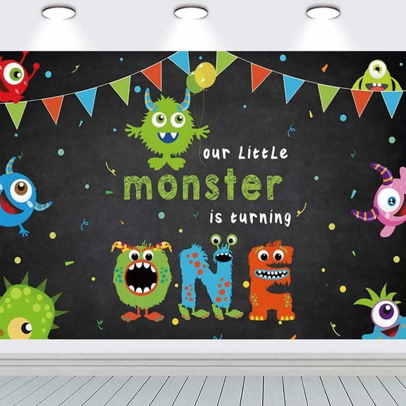 Monster Bash school Backdrop Background Banner Birthday Party Supplies Taspestry Wall Decor Poster Lover