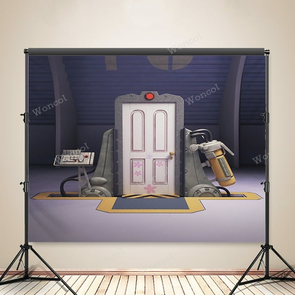 Monster Birthday Party Supplies Backdrop Cartoon Monster Happy Birthday Background Photography Cartoon Party Decorations Banner Photo Booth Props 5*3FT