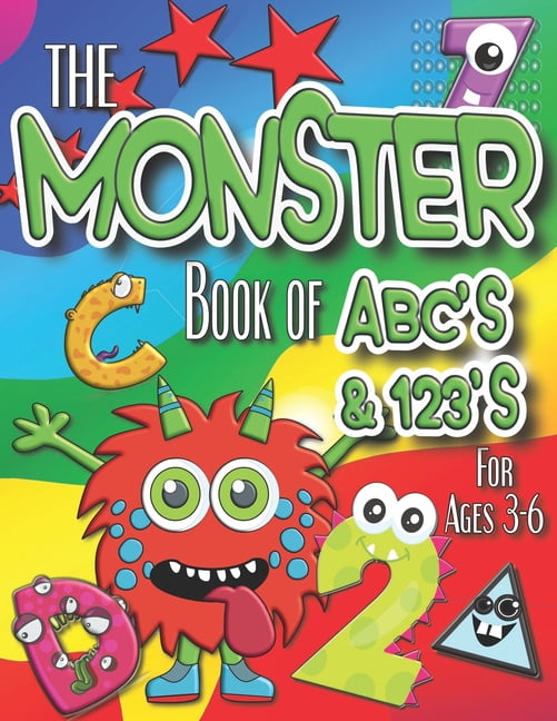 The Monster Book of ABC's & 123's: Early Learning Coloring Book ...