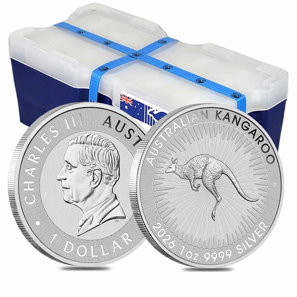 Monster Box of 250 - 2026 1 oz Australian Silver Kangaroo Perth Mint BU