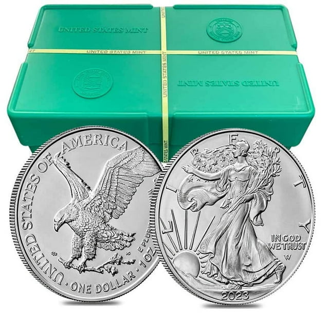 Monster Box of 500 2023 1 oz Silver American Eagle 1 Coin BU (25
