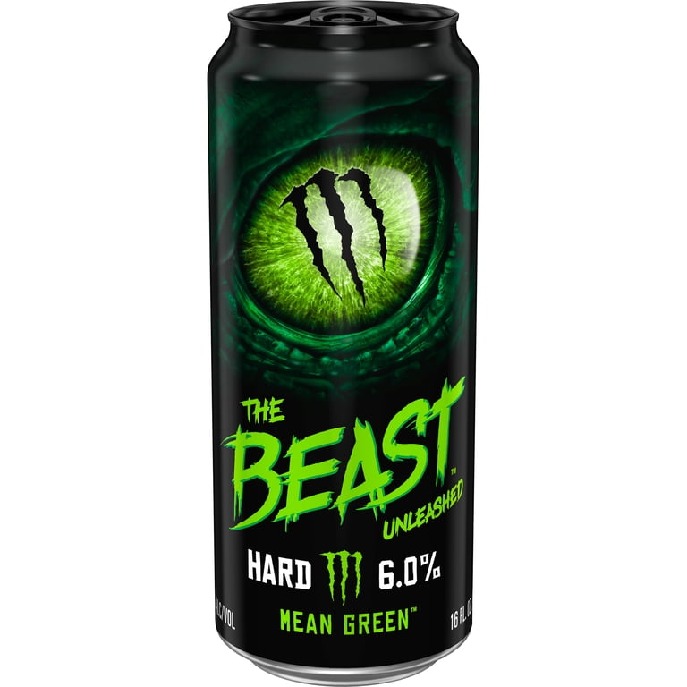 The Beast Mean Green Flavored Malt Beverage, 16 fl oz Can, 6% ABV