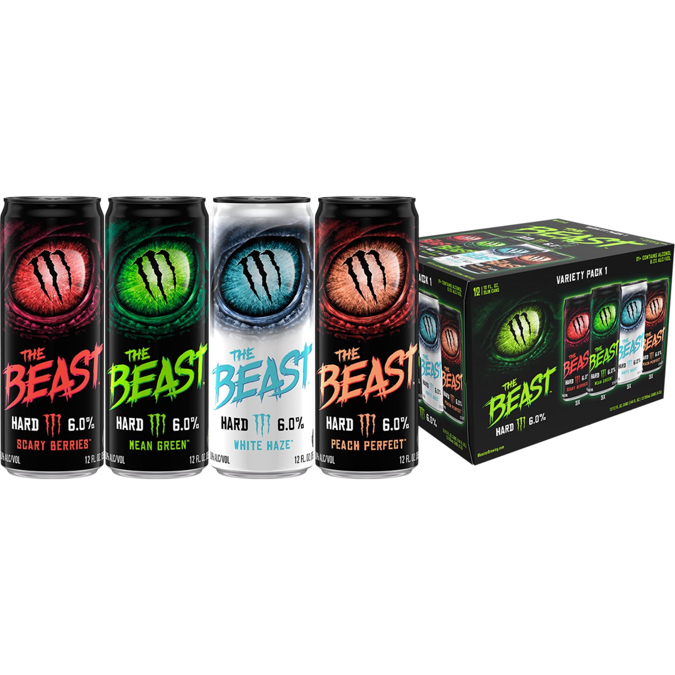The Beast Variety Pack 1 Flavored Malt Beverage, 12 fl oz 12 Pack
