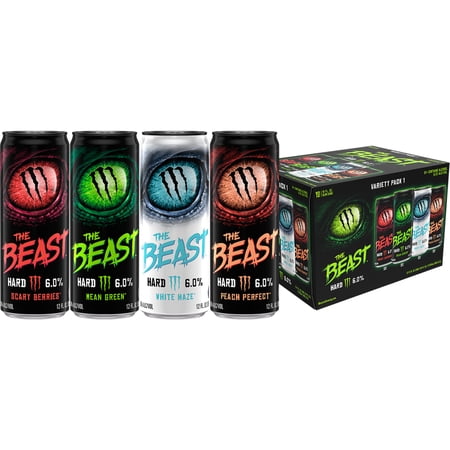 The Beast Variety Pack 1 Flavored Malt Beverage, 12 fl oz 12 Pack Cans, 6% ABV