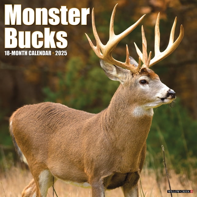Monster Bucks 2025 12 X 12 Wall Calendar (Other)